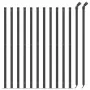 Drahtzaun mit anthrazitgrauem Flansch 1x25 m von vidaXL, Zaunpaneele - Ref: Foro24-154313, Preis: 85,63 €, Rabatt: %