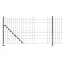 Wire fence with anthracite gray flange 1x25 m by vidaXL, fence panels - Ref: Foro24-154313, Price: 85,63 €, Discount: %