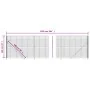 Wire fence with anthracite grey tie 1.6x25 m by vidaXL, fence panels - Ref: Foro24-154316, Price: 133,75 €, Discount: %