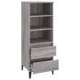 Aparador alto madera contrachapada gris Sonoma 40x36x110 cm de vidaXL, Aparadores - Ref: Foro24-821250, Precio: 73,86 €, Desc...