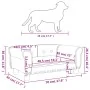 Cama para perros de terciopelo negra 70x45x30 cm de vidaXL, Camas para perros - Ref: Foro24-171828, Precio: 79,05 €, Descuent...