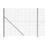 Wire fence with anthracite gray flange 1.6x25 m by vidaXL, fence panels - Ref: Foro24-154332, Price: 125,55 €, Discount: %