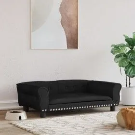 Cama para perros de terciopelo negro 95x55x30 cm de vidaXL, Camas para perros - Ref: Foro24-171814, Precio: 95,41 €, Descuent...