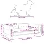 Cama para perros de terciopelo negro 95x55x30 cm de vidaXL, Camas para perros - Ref: Foro24-171814, Precio: 95,41 €, Descuent...