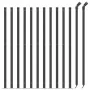 Wire fence with anthracite gray flange 1x25 m by vidaXL, fence panels - Ref: Foro24-154329, Price: 89,67 €, Discount: %