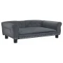 Cama para perros de terciopelo gris oscuro 95x55x30 cm de vidaXL, Camas para perros - Ref: Foro24-171812, Precio: 95,83 €, De...
