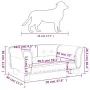 Cama para perros de terciopelo gris claro 70x45x30 cm de vidaXL, Camas para perros - Ref: Foro24-171825, Precio: 78,65 €, Des...