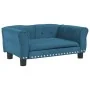 Cama para perros de terciopelo azul 70x45x30 cm de vidaXL, Camas para perros - Ref: Foro24-171824, Precio: 64,54 €, Descuento: %