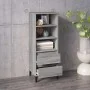 Aparador alto madera contrachapada gris Sonoma 40x36x110 cm de vidaXL, Aparadores - Ref: Foro24-821250, Precio: 73,86 €, Desc...