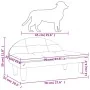 Cama para perros de tela crema 70x52x30 cm de vidaXL, Camas para perros - Ref: Foro24-171932, Precio: 63,39 €, Descuento: %