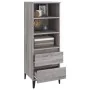 Aparador alto madera contrachapada gris Sonoma 40x36x110 cm de vidaXL, Aparadores - Ref: Foro24-821250, Precio: 73,86 €, Desc...