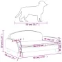 Cama para perros de tela gris oscuro 70x45x30 cm de vidaXL, Camas para perros - Ref: Foro24-171961, Precio: 74,04 €, Descuent...