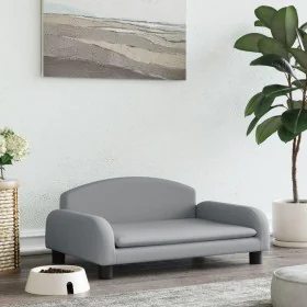 Cama para perros de tela gris claro 70x45x30 cm de vidaXL, Camas para perros - Ref: Foro24-171960, Precio: 67,98 €, Descuento: %