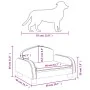 Cama para perros de tela marrón 50x40x30 cm de vidaXL, Camas para perros - Ref: Foro24-171973, Precio: 64,01 €, Descuento: %