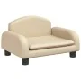 Cama para perros de tela crema 50x40x30 cm de vidaXL, Camas para perros - Ref: Foro24-171970, Precio: 62,70 €, Descuento: %
