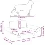 Cama para perros de tela gris taupe 70x45x28 cm de vidaXL, Camas para perros - Ref: Foro24-171999, Precio: 68,89 €, Descuento: %