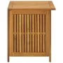 Caja de almacenaje de jardín madera maciza acacia 60x50x58 cm de vidaXL, Cajas de almacenaje para exteriores - Ref: Foro24-31...