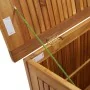 Caja de almacenaje de jardín madera maciza acacia 60x50x58 cm de vidaXL, Cajas de almacenaje para exteriores - Ref: Foro24-31...