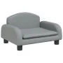 Sofá para niños de tela gris claro 50x40x30 cm de vidaXL, Mobiliario para bebés y niños pequeños - Ref: Foro24-3196369, Preci...