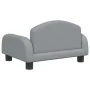 Sofá para niños de tela gris claro 50x40x30 cm de vidaXL, Mobiliario para bebés y niños pequeños - Ref: Foro24-3196369, Preci...