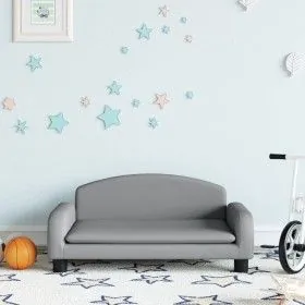 Sofá para niños de tela gris claro 70x45x30 cm by vidaXL, Baby and Toddler Furniture - Ref: Foro24-3196358, Price: 67,98 €, D...