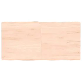 Tablero de mesa madera maciza borde natural 120x60x(2-4) cm by vidaXL, Table tops - Ref: Foro24-363894, Price: 42,37 €, Disco...