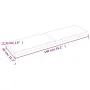 Tablero de mesa madera maciza borde natural 140x40x(2-4) cm de vidaXL, Tableros para mesas - Ref: Foro24-363896, Precio: 49,2...