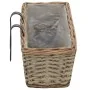 Jardinera de balcón 2 uds mimbre con forro de PE 80 cm de vidaXL, Maceteros y jardineras - Ref: Foro24-287642, Precio: 57,85 ...