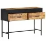 Mesa consola de madera rugosa de mango 110x35x75 cm de vidaXL, Mesas auxiliares - Ref: Foro24-288473, Precio: 149,02 €, Descu...