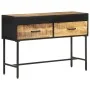Mesa consola de madera rugosa de mango 110x35x75 cm de vidaXL, Mesas auxiliares - Ref: Foro24-288473, Precio: 149,02 €, Descu...