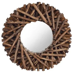 Runder Teak Wandspiegel 40 cm von vidaXL, Spiegel - Ref: Foro24-288801, Preis: 39,42 €, Rabatt: %
