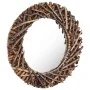 Espejo de pared redondo teca 60 cm de vidaXL, Espejos - Ref: Foro24-288802, Precio: 101,99 €, Descuento: %