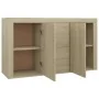 Aparador madera contrachapada color roble Sonoma 120x36x69 cm de vidaXL, Aparadores - Ref: Foro24-801844, Precio: 115,29 €, D...