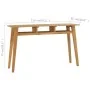 Solid teak wood console table 120x35x75 cm by vidaXL, Side tables - Ref: Foro24-288846, Price: 147,97 €, Discount: %