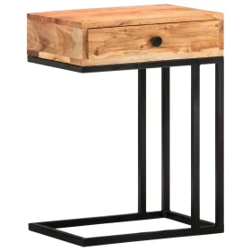 Mesa auxiliar forma de U madera maciza de acacia 45x30x61 cm de vidaXL, Mesas auxiliares - Ref: Foro24-289090, Precio: 81,31 ...