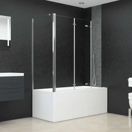 Mampara de ducha de vidrio templado transparente 120x69x130 cm de vidaXL, Puertas de ducha - Ref: Foro24-146227, Precio: 215,...