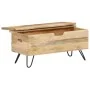 Baúl madera maciza de mango 90x40x45 cm de vidaXL, Baúles de almacenamiento - Ref: Foro24-289635, Precio: 177,02 €, Descuento: %