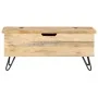 Baúl madera maciza de mango 90x40x45 cm de vidaXL, Baúles de almacenamiento - Ref: Foro24-289635, Precio: 177,02 €, Descuento: %