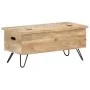 Baúl madera maciza de mango 90x40x45 cm de vidaXL, Baúles de almacenamiento - Ref: Foro24-289635, Precio: 177,02 €, Descuento: %