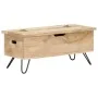 Baúl madera maciza de mango 90x40x45 cm de vidaXL, Baúles de almacenamiento - Ref: Foro24-289635, Precio: 177,02 €, Descuento: %
