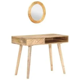 Tocador de madera maciza de mango 100x50x76 cm de vidaXL, Tocadores para dormitorios - Ref: Foro24-289636, Precio: 200,46 €, ...