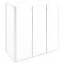 Mampara de ducha de vidrio templado transparente 120x69x130 cm de vidaXL, Puertas de ducha - Ref: Foro24-146227, Precio: 215,...