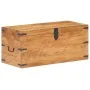 Baúl de madera maciza de acacia 90x40x40 cm de vidaXL, Baúles de almacenamiento - Ref: Foro24-289641, Precio: 199,63 €, Descu...