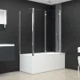 Mampara de ducha de vidrio templado transparente 120x69x130 cm de vidaXL, Puertas de ducha - Ref: Foro24-146227, Precio: 215,...