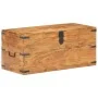 Baúl de madera maciza de acacia 90x40x40 cm de vidaXL, Baúles de almacenamiento - Ref: Foro24-289641, Precio: 199,63 €, Descu...