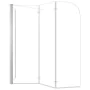 Mampara de ducha de vidrio templado transparente 120x69x130 cm de vidaXL, Puertas de ducha - Ref: Foro24-146227, Precio: 215,...