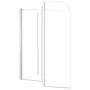 Mampara de ducha de vidrio templado transparente 120x69x130 cm de vidaXL, Puertas de ducha - Ref: Foro24-146227, Precio: 215,...
