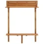 Mesa alta de balcón de madera maciza de acacia 90x37x122,5 cm de vidaXL, Mesas de cocina y de comedor - Ref: Foro24-310253, P...