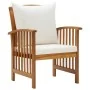 Garden chairs with cushions 2 units solid acacia wood by vidaXL, Garden chairs - Ref: Foro24-310257, Price: 197,52 €, Discoun...