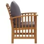 Sillas de jardín con cojines 2 unidades madera maciza acacia de vidaXL, Sillas de jardín - Ref: Foro24-310258, Precio: 196,87...